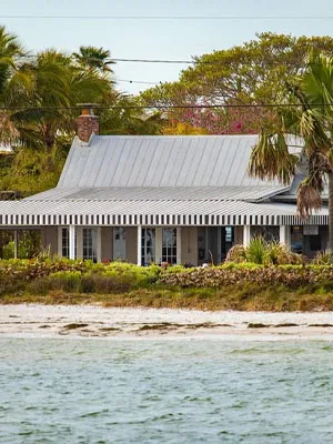 Front of Restaurant from the Beach