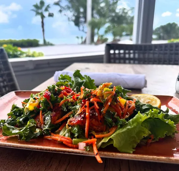 Glazed Salmon Lettuce Wraps The Waterfront