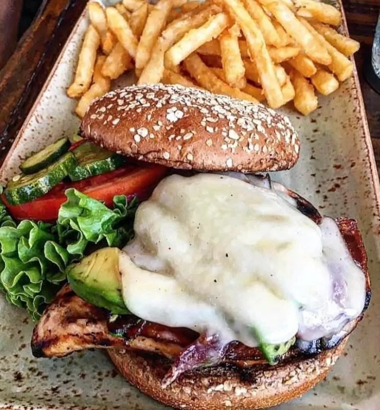 Grilled Chicken Club at The Waterfront Restaurant