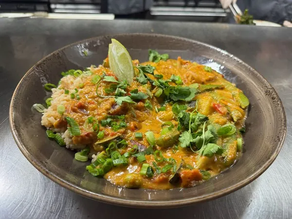 Plantain Curry at The Waterfront Restaurant on Anna Maria