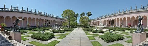 Ringling Museum internal courtyard Sarasota Florida