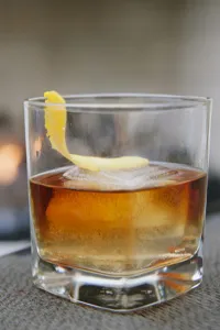 Bourbon cocktail with a lime twist