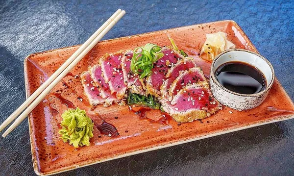 tuna sashimi on Anna Maria